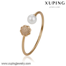 51714- Pulseira de pérola elegante jóias Xuping para mulheres com ouro 18k chapeado